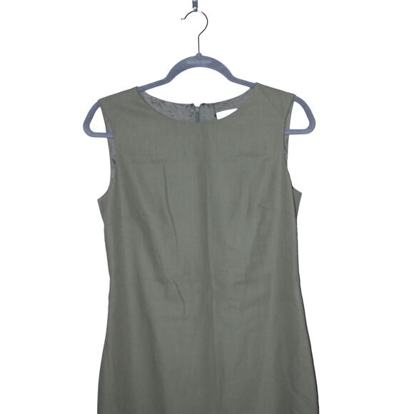 Izzac M. army Green Wool Dress size 8 - Picture 1 of 5